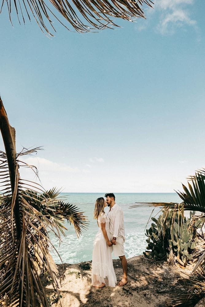 a couple who used a destination wedding travel agent service fee