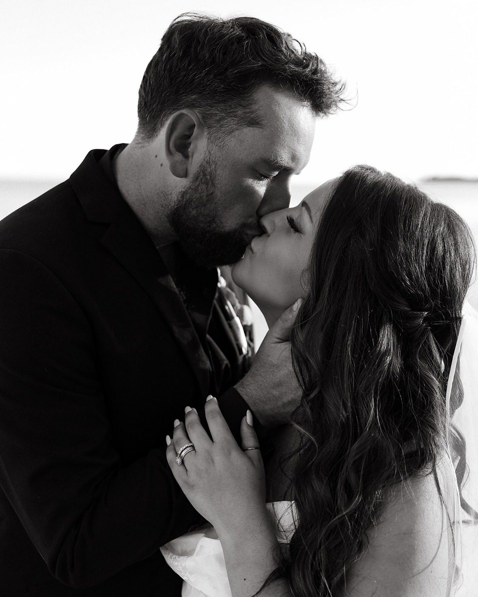 a couple at their cancun destination weddings resort